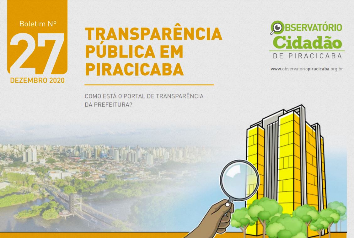 Observatório Cidadão de Piracicaba apresenta propostas para aumento da transparência da Prefeitura